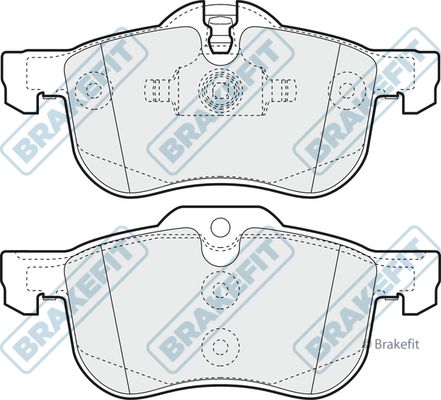 APEC BRAKING stabdžių trinkelių rinkinys, diskinis stabdys PD3132